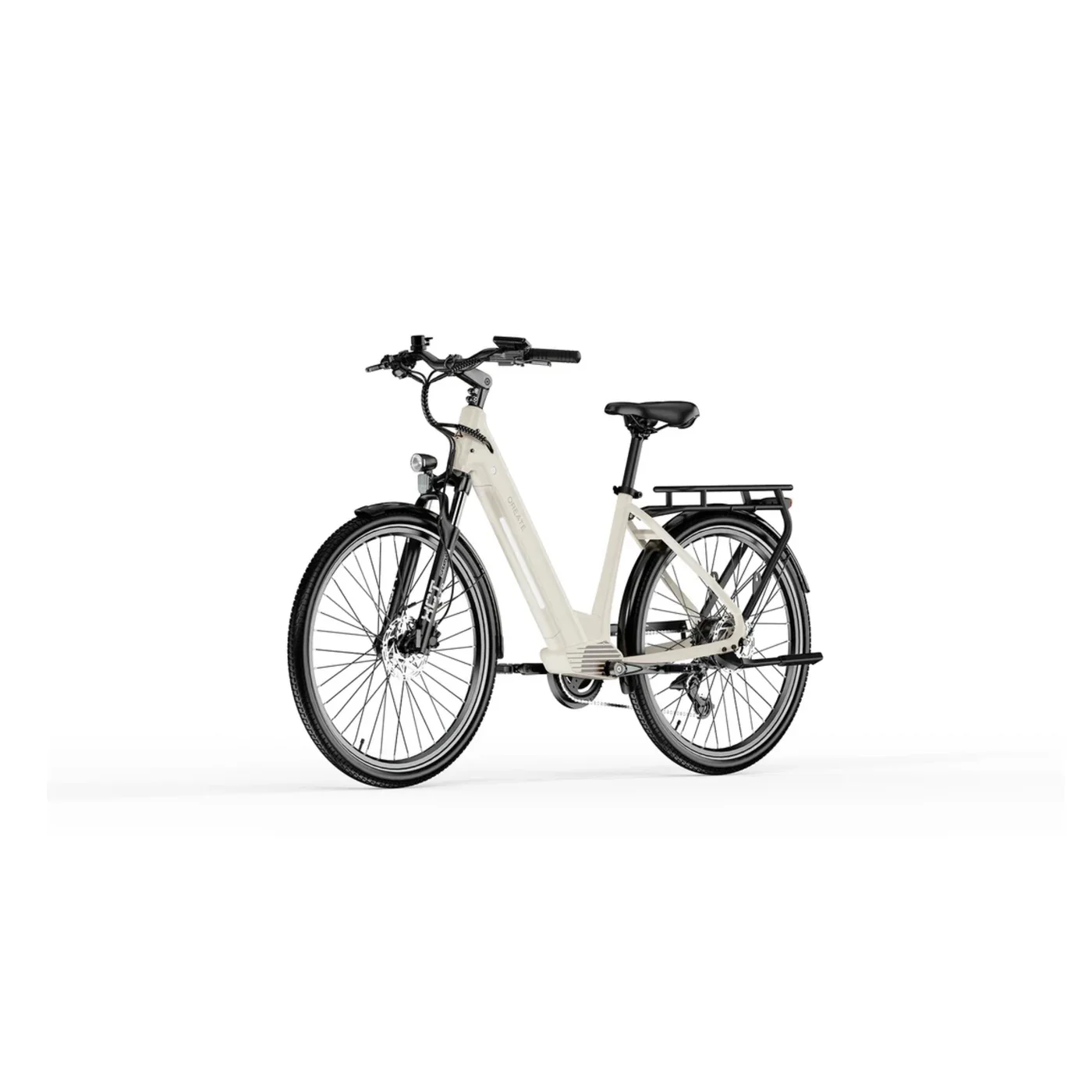 A-Spadz City Pro Elektrische Stadsfiets Gravel Grijs – 540Wh Accu – 250W Ananda Motor – Shimano 7 Versnellingen